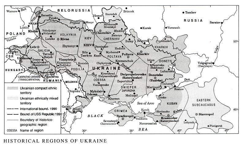 Image from entry Regions of Ukraine in the Internet Encyclopedia of Ukraine